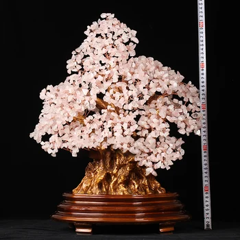 Decoração De Casa De Cristal Feng Shui Árvore De Dinheiro Fortuna Árvore De Artesanato Decoração Interior De Mesa, Enfeites De Bonsai Criativo Nórdicos Presentes