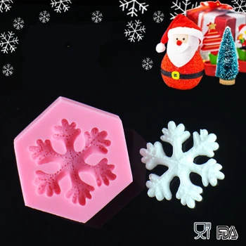 Kawaii floco de Neve Molde de Silicone - Perfeito Para decoração do Bolo, Sugarcraft, em Miniatura, de Alimentos, de Resina Molde H925