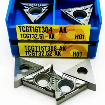 10PCS TCGT16T304 TCGT16T308 AK H01 inserções em Alumínio Interno de ferramenta para torneamento de Alta qualidade tornearia Ferramenta de inserção ToolTCGT16T3