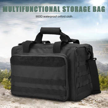 Molle Sistema de Caça Ferramentas Sling Bag duplo Grande Capacidade Portátil Arma Saco Impermeável Multi-funcional com Compartimentos para Esportes ao ar livre