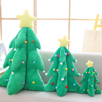 Vendas Quentes Novo Design De Pelúcia Árvore De Natal De Almofadas De Decoração De Festa De Natal Decorativas Boneca Brinquedo De Pelúcia Presentes Para As Crianças