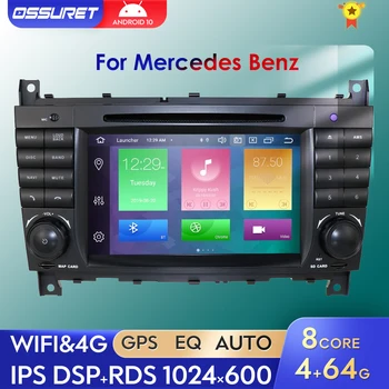 Para a Mercedes Benz Classe C W203 2004-2007 CLC CLK 2 Din Car Auto Rádio Multimidia Leitor de DVD GPS de Navegação RDS wi-FI Bluetooth